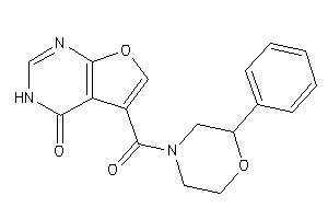 5-(2-phenylmorpholine-4-carbonyl)-3H-furo[2,3-d]pyrimidin-4-one