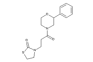 3-[3-keto-3-(2-phenylmorpholino)propyl]thiazolidin-2-one