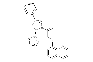 1-[5-(2-furyl)-3-phenyl-2-pyrazolin-1-yl]-2-(8-quinolyloxy)ethanone