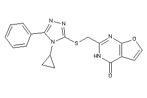 2-[[(4-cyclopropyl-5-phenyl-1,2,4-triazol-3-yl)thio]methyl]-3H-furo[2,3-d]pyrimidin-4-one