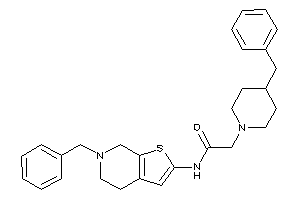 N-(6-benzyl-5,7-dihydro-4H-thieno[2,3-c]pyridin-2-yl)-2-(4-benzylpiperidino)acetamide