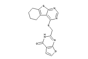 2-[(5,6,7,8-tetrahydrobenzothiopheno[2,3-d]pyrimidin-4-ylthio)methyl]-3H-furo[2,3-d]pyrimidin-4-one