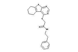 N-phenethyl-2-(5,6,7,8-tetrahydrobenzothiopheno[2,3-d]pyrimidin-4-ylthio)acetamide