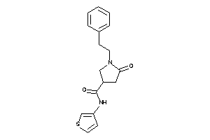 5-keto-1-phenethyl-N-(3-thienyl)pyrrolidine-3-carboxamide