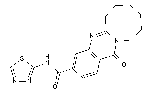 Image of 13-keto-N-(1,3,4-thiadiazol-2-yl)-6,7,8,9,10,11-hexahydroazocino[2,1-b]quinazoline-3-carboxamide