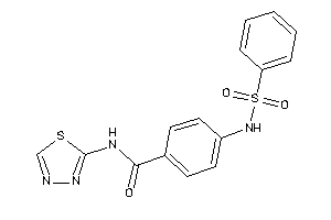 4-(benzenesulfonamido)-N-(1,3,4-thiadiazol-2-yl)benzamide