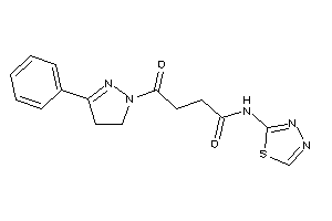 4-keto-4-(3-phenyl-2-pyrazolin-1-yl)-N-(1,3,4-thiadiazol-2-yl)butyramide