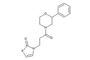 3-[3-keto-3-(2-phenylmorpholino)propyl]-4-thiazolin-2-one