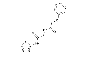 2-[(2-phenoxyacetyl)amino]-N-(1,3,4-thiadiazol-2-yl)acetamide