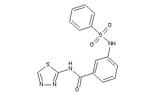 3-(benzenesulfonamido)-N-(1,3,4-thiadiazol-2-yl)benzamide