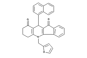 5-(2-furfuryl)-10-(1-naphthyl)-6,7,8,10-tetrahydroindeno[1,2-b]quinoline-9,11-quinone