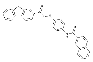 N-[4-[[2-(9H-fluoren-2-yl)-2-keto-ethyl]thio]phenyl]-2-naphthamide