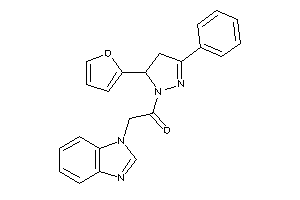 2-(benzimidazol-1-yl)-1-[5-(2-furyl)-3-phenyl-2-pyrazolin-1-yl]ethanone