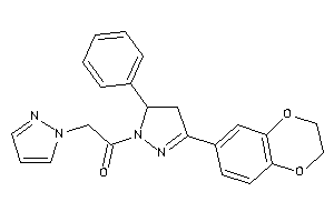 1-[3-(2,3-dihydro-1,4-benzodioxin-6-yl)-5-phenyl-2-pyrazolin-1-yl]-2-pyrazol-1-yl-ethanone