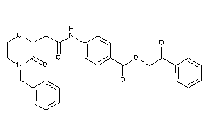 4-[[2-(4-benzyl-3-keto-morpholin-2-yl)acetyl]amino]benzoic Acid Phenacyl Ester