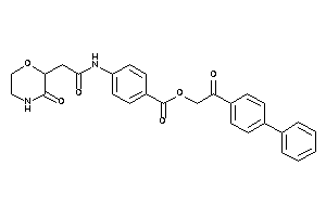 4-[[2-(3-ketomorpholin-2-yl)acetyl]amino]benzoic Acid [2-keto-2-(4-phenylphenyl)ethyl] Ester