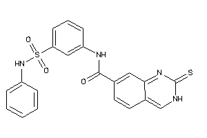 N-[3-(phenylsulfamoyl)phenyl]-2-thioxo-3H-quinazoline-7-carboxamide