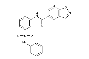 N-[3-(phenylsulfamoyl)phenyl]isoxazolo[5,4-b]pyridine-5-carboxamide