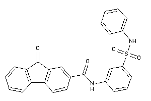 9-keto-N-[3-(phenylsulfamoyl)phenyl]fluorene-2-carboxamide