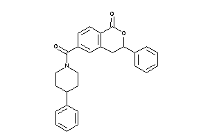 3-phenyl-6-(4-phenylpiperidine-1-carbonyl)isochroman-1-one