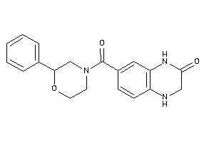 7-(2-phenylmorpholine-4-carbonyl)-3,4-dihydro-1H-quinoxalin-2-one