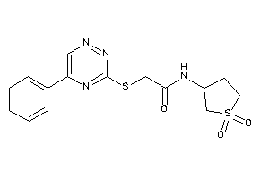 N-(1,1-diketothiolan-3-yl)-2-[(5-phenyl-1,2,4-triazin-3-yl)thio]acetamide