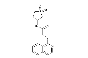Image of N-(1,1-diketothiolan-3-yl)-2-(1-isoquinolylthio)acetamide