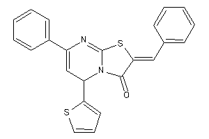 2-benzal-7-phenyl-5-(2-thienyl)-5H-thiazolo[3,2-a]pyrimidin-3-one