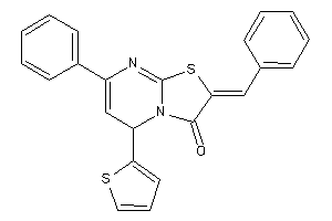 Image of 2-benzal-7-phenyl-5-(2-thienyl)-5H-thiazolo[3,2-a]pyrimidin-3-one