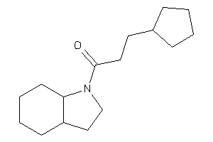 1-(2,3,3a,4,5,6,7,7a-octahydroindol-1-yl)-3-cyclopentyl-propan-1-one