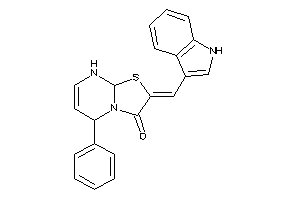 2-(1H-indol-3-ylmethylene)-5-phenyl-8,8a-dihydro-5H-thiazolo[3,2-a]pyrimidin-3-one