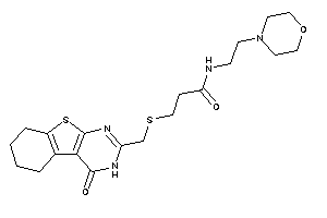 3-[(4-keto-5,6,7,8-tetrahydro-3H-benzothiopheno[2,3-d]pyrimidin-2-yl)methylthio]-N-(2-morpholinoethyl)propionamide