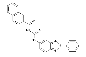 Image of N-[(2-phenylbenzotriazol-5-yl)thiocarbamoyl]-2-naphthamide