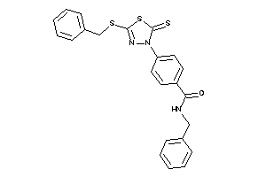 N-benzyl-4-[5-(benzylthio)-2-thioxo-1,3,4-thiadiazol-3-yl]benzamide