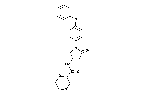 N-[5-keto-1-(4-phenoxyphenyl)pyrrolidin-3-yl]-1,4-dioxane-2-carboxamide