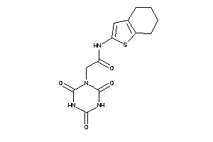 N-(4,5,6,7-tetrahydrobenzothiophen-2-yl)-2-(2,4,6-triketo-1,3,5-triazinan-1-yl)acetamide