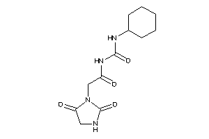 Image of N-(cyclohexylcarbamoyl)-2-(2,5-diketoimidazolidin-1-yl)acetamide