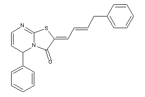 Image of 5-phenyl-2-(4-phenylbut-2-enylidene)-5H-thiazolo[3,2-a]pyrimidin-3-one