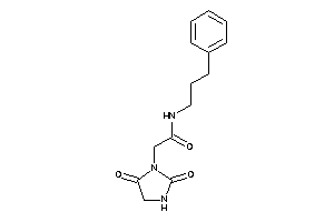 2-(2,5-diketoimidazolidin-1-yl)-N-(3-phenylpropyl)acetamide