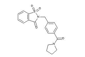 1,1-diketo-2-[4-(pyrrolidine-1-carbonyl)benzyl]-1,2-benzothiazol-3-one