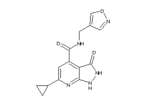 6-cyclopropyl-N-(isoxazol-4-ylmethyl)-3-keto-1,2-dihydropyrazolo[3,4-b]pyridine-4-carboxamide