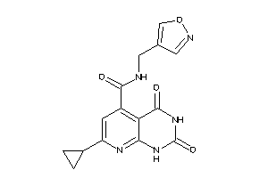 7-cyclopropyl-N-(isoxazol-4-ylmethyl)-2,4-diketo-1H-pyrido[2,3-d]pyrimidine-5-carboxamide