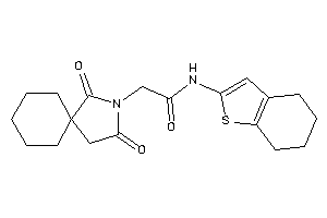 2-(2,4-diketo-3-azaspiro[4.5]decan-3-yl)-N-(4,5,6,7-tetrahydrobenzothiophen-2-yl)acetamide