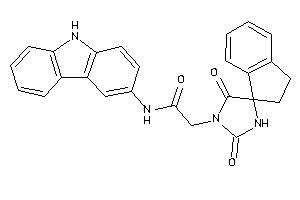 N-(9H-carbazol-3-yl)-2-(2,5-diketospiro[imidazolidine-4,1'-indane]-1-yl)acetamide