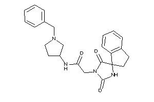 N-(1-benzylpyrrolidin-3-yl)-2-(2,5-diketospiro[imidazolidine-4,1'-indane]-1-yl)acetamide