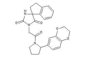 3-[2-[2-(2,3-dihydro-1,4-benzodioxin-6-yl)pyrrolidino]-2-keto-ethyl]spiro[imidazolidine-5,1'-indane]-2,4-quinone
