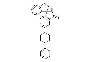 3-[2-keto-2-(4-phenylpiperazino)ethyl]spiro[imidazolidine-5,1'-indane]-2,4-quinone