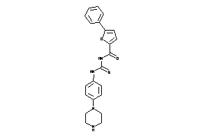 Image of 5-phenyl-N-[(4-piperazinophenyl)thiocarbamoyl]-2-furamide