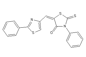 3-phenyl-5-[(2-phenylthiazol-4-yl)methylene]-2-thioxo-thiazolidin-4-one