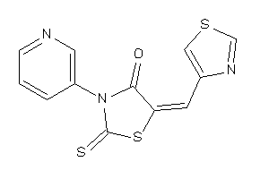 Image of 3-(3-pyridyl)-5-(thiazol-4-ylmethylene)-2-thioxo-thiazolidin-4-one